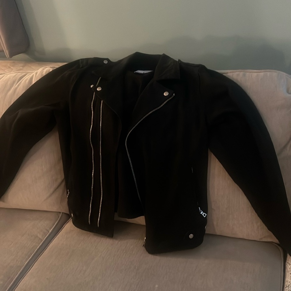 Men’s Triple zipper black coat by Fashion Nova